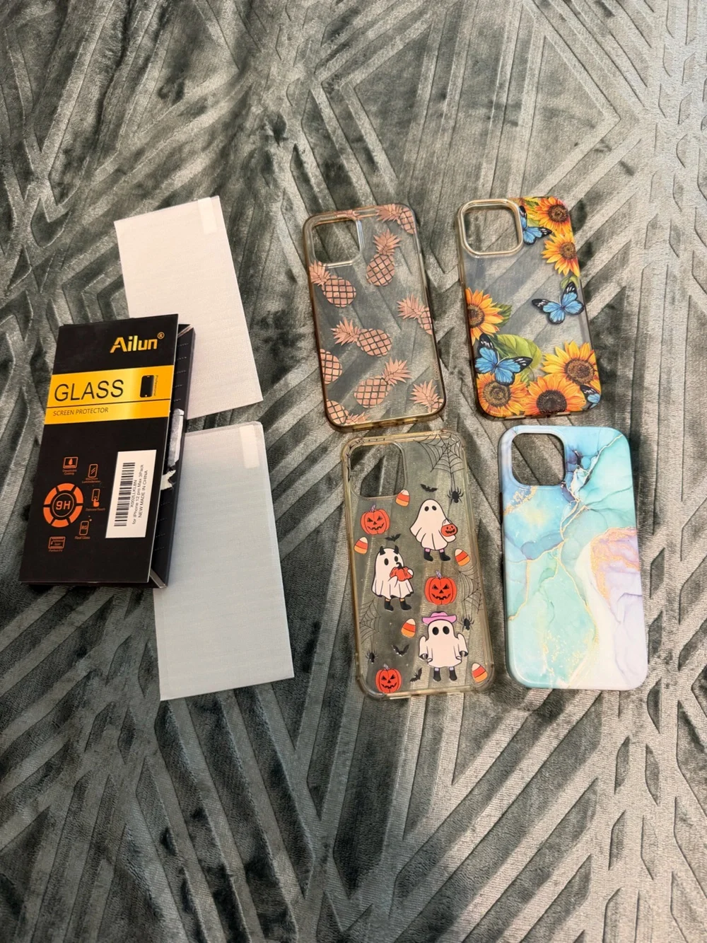 iPhone 12 Pro Max Assorted Cases & 2 screen protectors